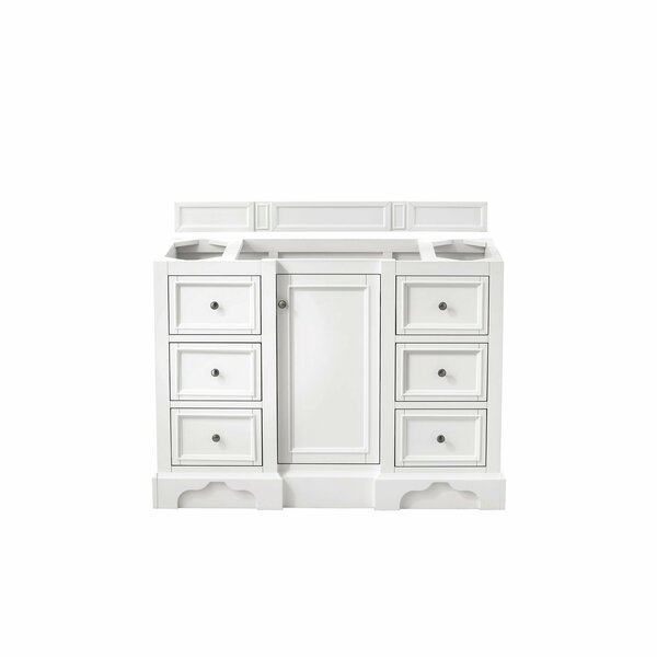 James Martin Vanities De Soto 48in Single Vanity Cabinet, Bright White 825-V48-BW